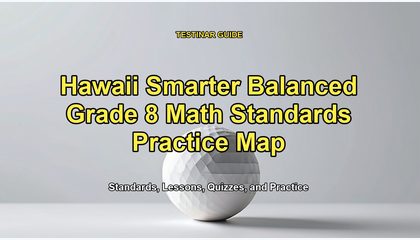 Hawaii Smarter Balanced Grade 8 Math Standards Practice Map