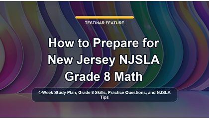 How to Prepare for New Jersey NJSLA Grade 8 Math