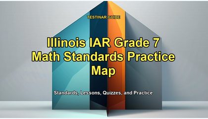 Illinois IAR Grade 7 Math Standards Practice Map