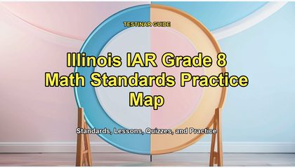 Illinois IAR Grade 8 Math Standards Practice Map
