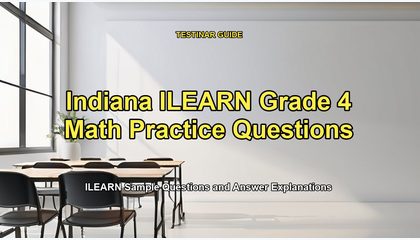 Indiana ILEARN Grade 4 Math Practice Questions