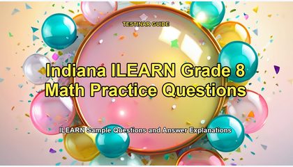 Indiana ILEARN Grade 8 Math Practice Questions