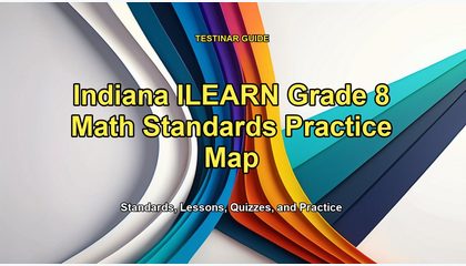 Indiana ILEARN Grade 8 Math Standards Practice Map