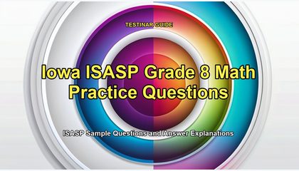 Iowa ISASP Grade 8 Math Practice Questions