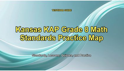 Kansas KAP Grade 8 Math Standards Practice Map
