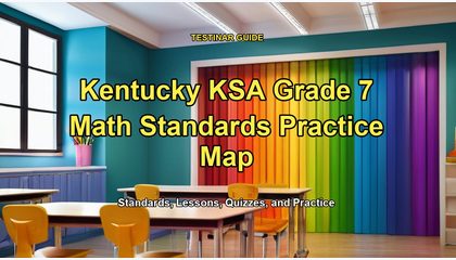 Kentucky KSA Grade 7 Math Standards Practice Map