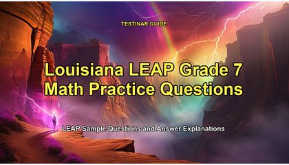 Louisiana LEAP Grade 7 Math Practice Questions
