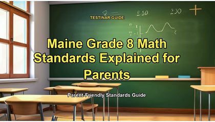 Maine Grade 8 Math Standards Explained for Parents