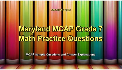 Maryland MCAP Grade 7 Math Practice Questions