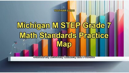 Michigan M STEP Grade 7 Math Standards Practice Map
