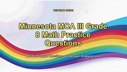 Minnesota MCA III Grade 8 Math Practice Questions