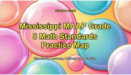 Mississippi MAAP Grade 8 Math Standards Practice Map