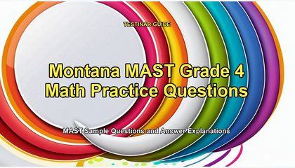 Montana MAST Grade 4 Math Practice Questions