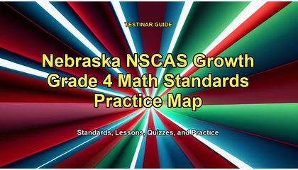 Nebraska NSCAS Growth Grade 4 Math Standards Practice Map
