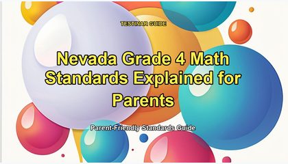 Nevada Grade 4 Math Standards Explained for Parents