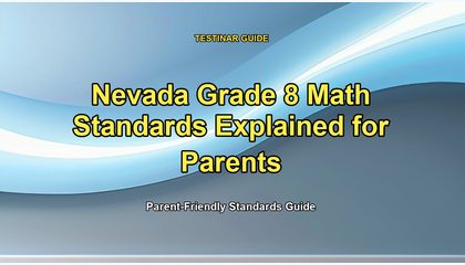 Nevada Grade 8 Math Standards Explained for Parents