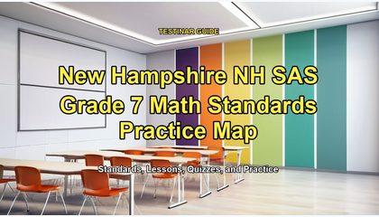 New Hampshire NH SAS Grade 7 Math Standards Practice Map
