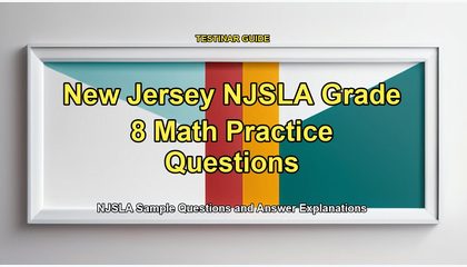 New Jersey NJSLA Grade 8 Math Practice Questions