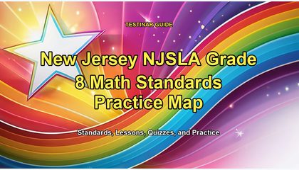 New Jersey NJSLA Grade 8 Math Standards Practice Map
