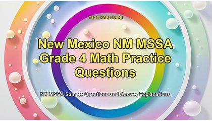 New Mexico NM MSSA Grade 4 Math Practice Questions