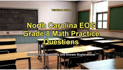 North Carolina EOG Grade 8 Math Practice Questions