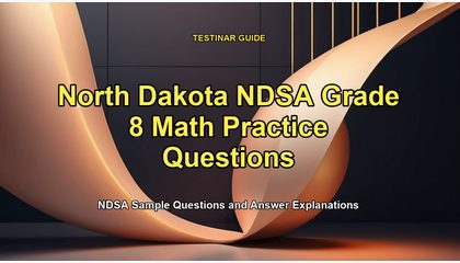 North Dakota NDSA Grade 8 Math Practice Questions