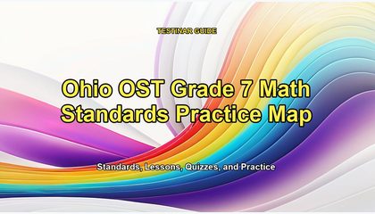 Ohio OST Grade 7 Math Standards Practice Map