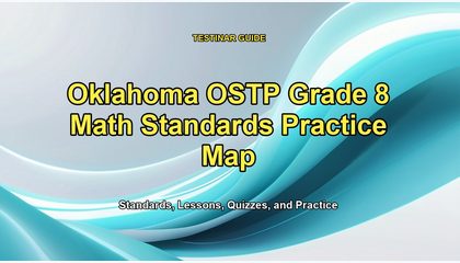 Oklahoma OSTP Grade 8 Math Standards Practice Map