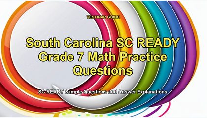 South Carolina SC READY Grade 7 Math Practice Questions