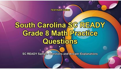 South Carolina SC READY Grade 8 Math Practice Questions
