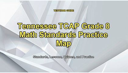 Tennessee TCAP Grade 8 Math Standards Practice Map