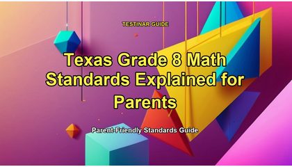Texas Grade 8 Math Standards Explained for Parents