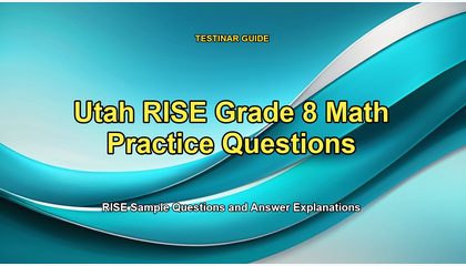 Utah RISE Grade 8 Math Practice Questions