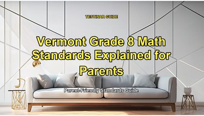 Vermont Grade 8 Math Standards Explained for Parents