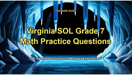 Virginia SOL Grade 7 Math Practice Questions