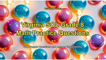 Virginia SOL Grade 8 Math Practice Questions