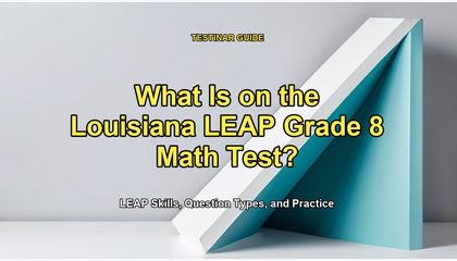 What Is on the Louisiana LEAP Grade 8 Math Test?