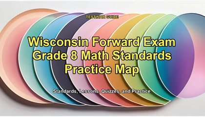 Wisconsin Forward Exam Grade 8 Math Standards Practice Map