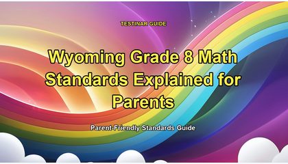 Wyoming Grade 8 Math Standards Explained for Parents