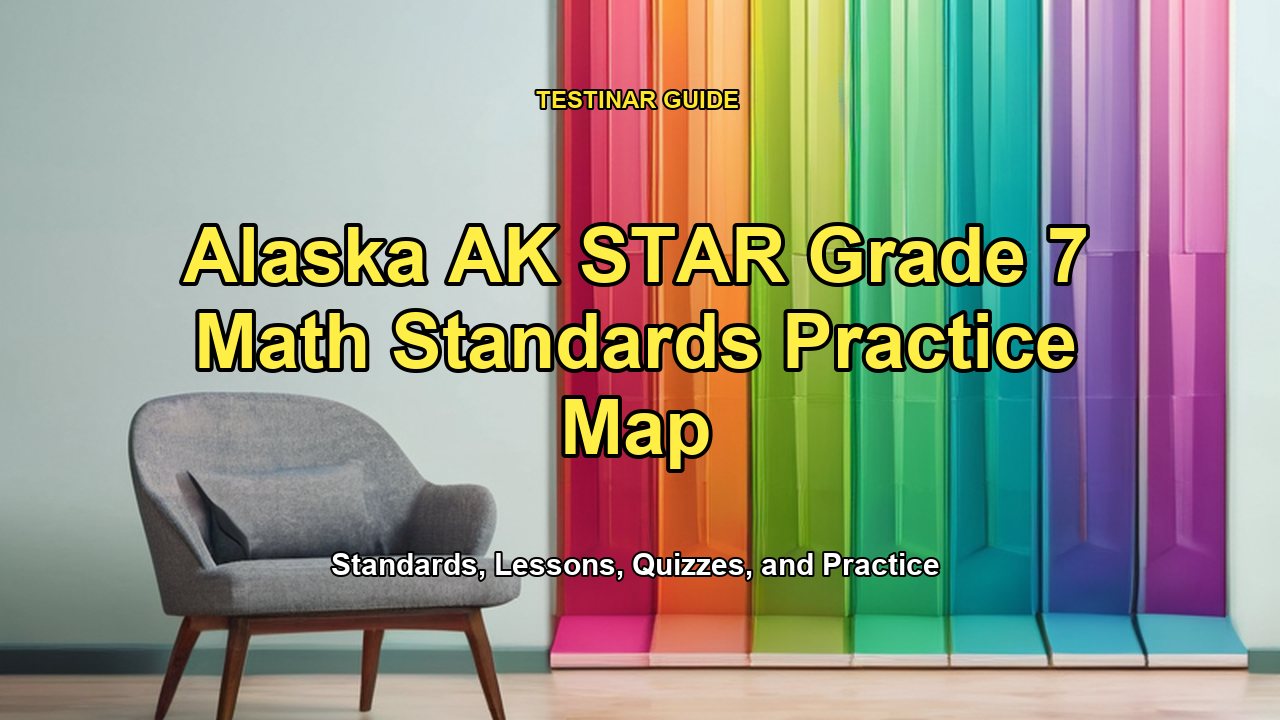 Alaska AK STAR Grade 7 Math Standards Practice Map