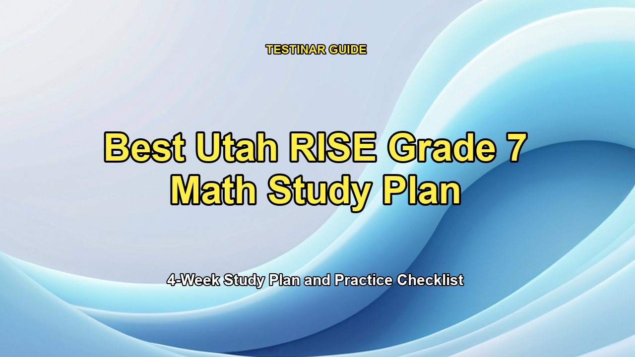 Best Utah RISE Grade 7 Math Study Plan