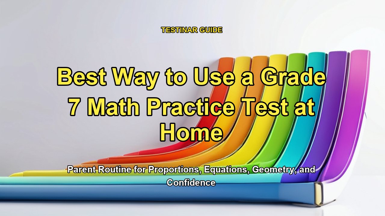 Best Way to Use a Grade 7 Math Practice Test at Home