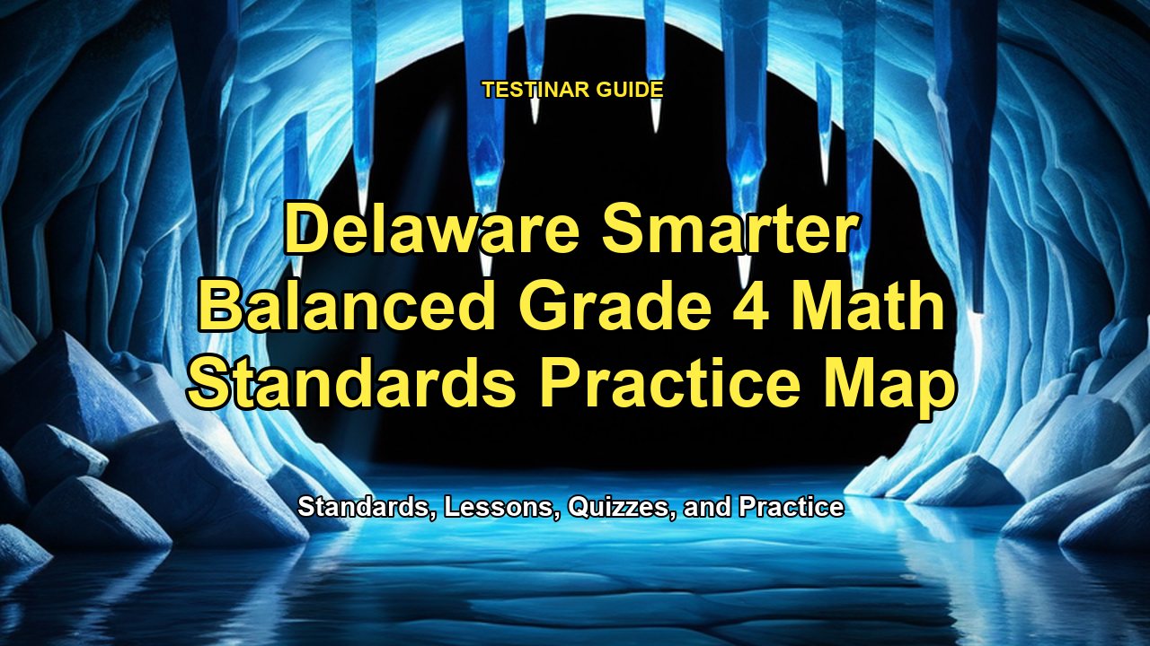 Delaware Smarter Balanced Grade 4 Math Standards Practice Map