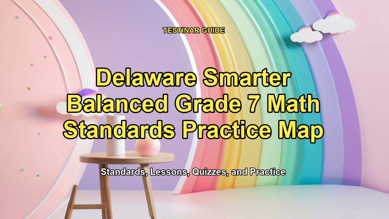 Delaware Smarter Balanced Grade 7 Math Standards Practice Map