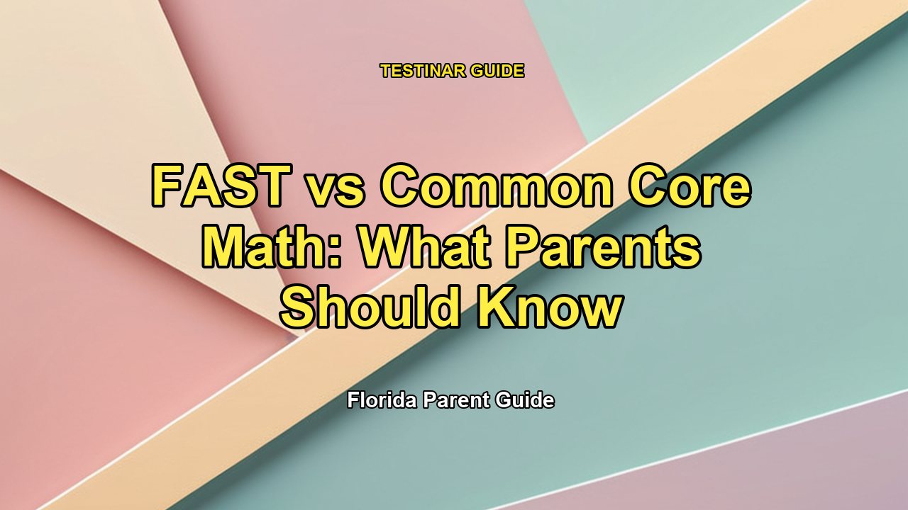 FAST vs Common Core Math: What Parents Should Know