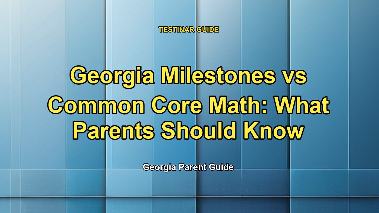 Georgia Milestones vs Common Core Math: What Parents Should Know