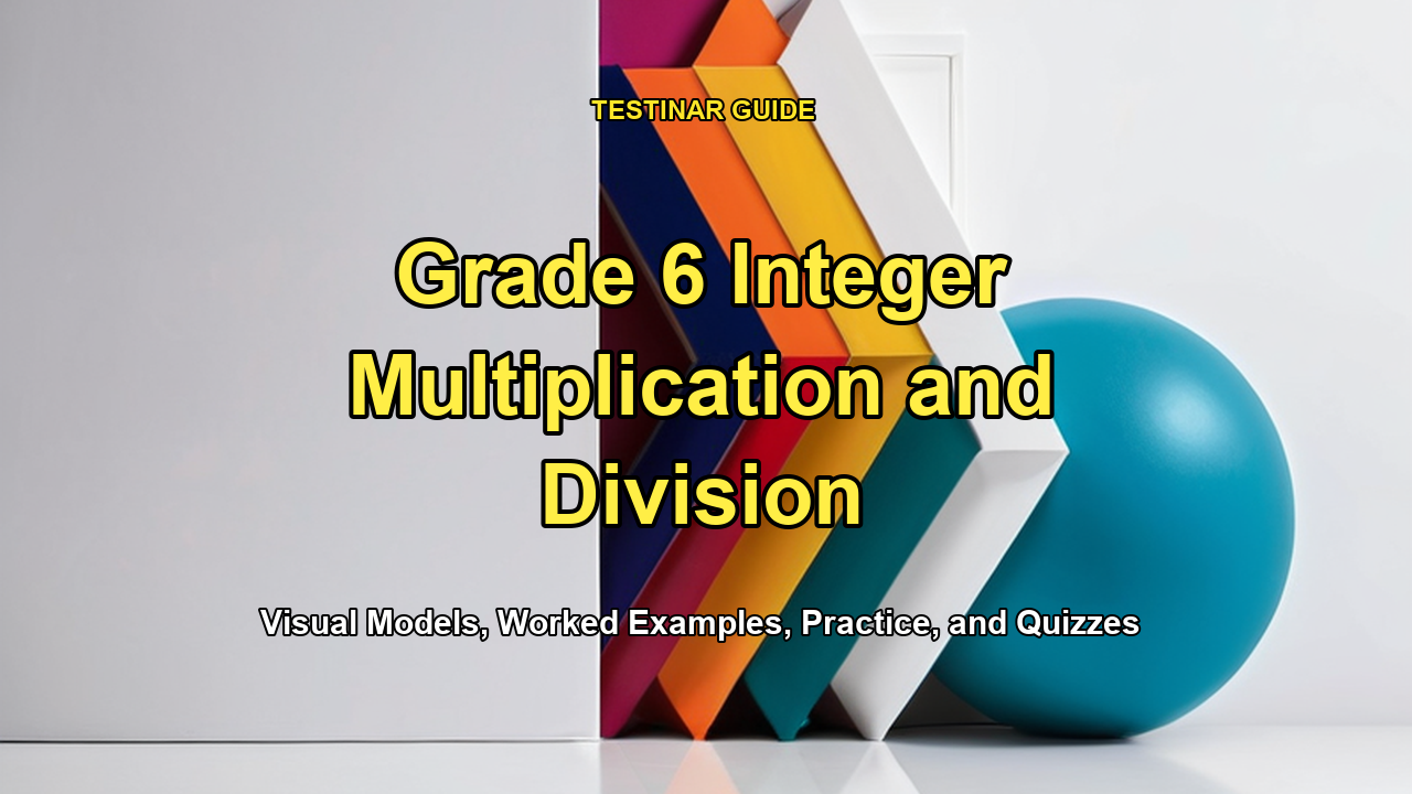 Grade 6 Integer Multiplication and Division