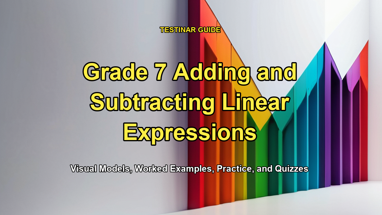 Grade 7 Adding and Subtracting Linear Expressions
