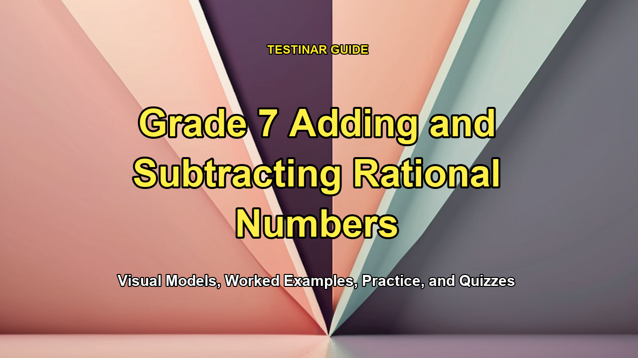 Grade 7 Adding and Subtracting Rational Numbers
