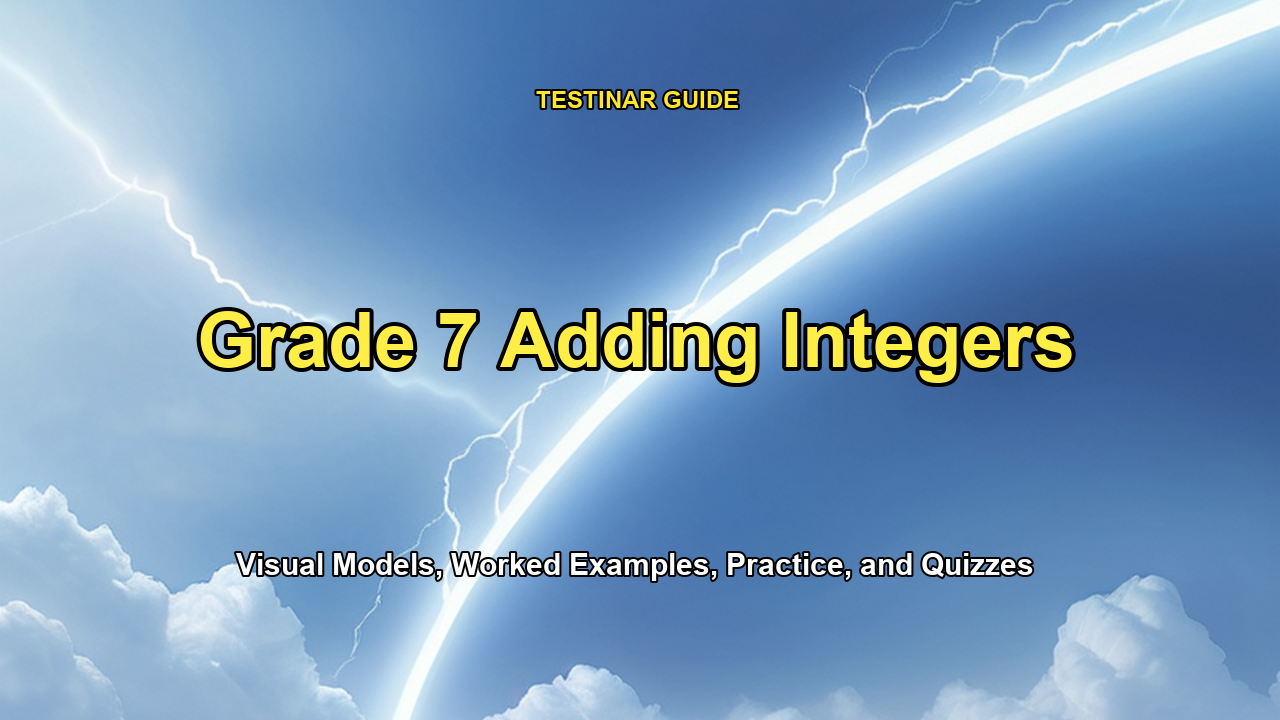 Grade 7 Adding Integers